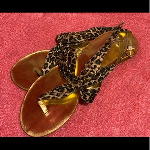 BAKERS Leopard Thong Sandals